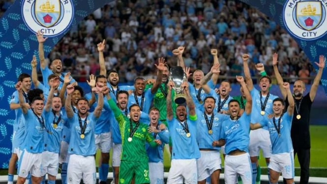 Manchester City juara Piala Super Eropa 2023