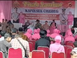Serah terima jabatan Kapolsek Cigudeg dari Kompol Uba Subroto, S.H., M.H., kepada Ajun Komisaris Polisi (AKP) Budi Sehabudin, S.H., M.H.,